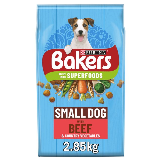 Bakers Small Dog Beef Dry Dog Food   2.85kg GOODS M&S   