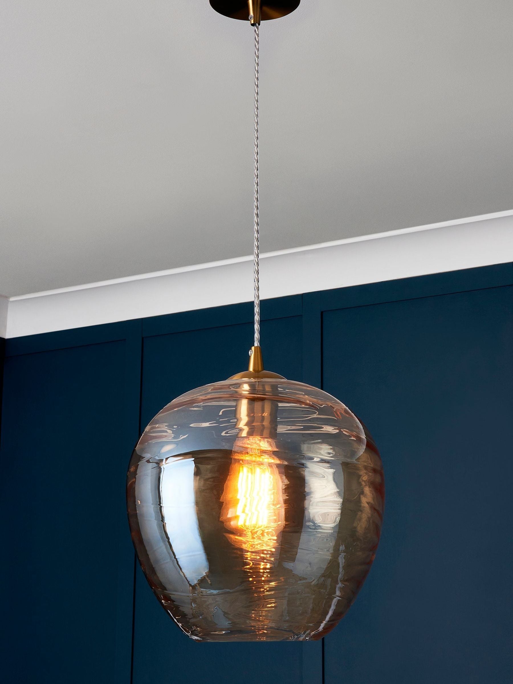 BHS Brass Sarno 1-light pendant light (British brand)