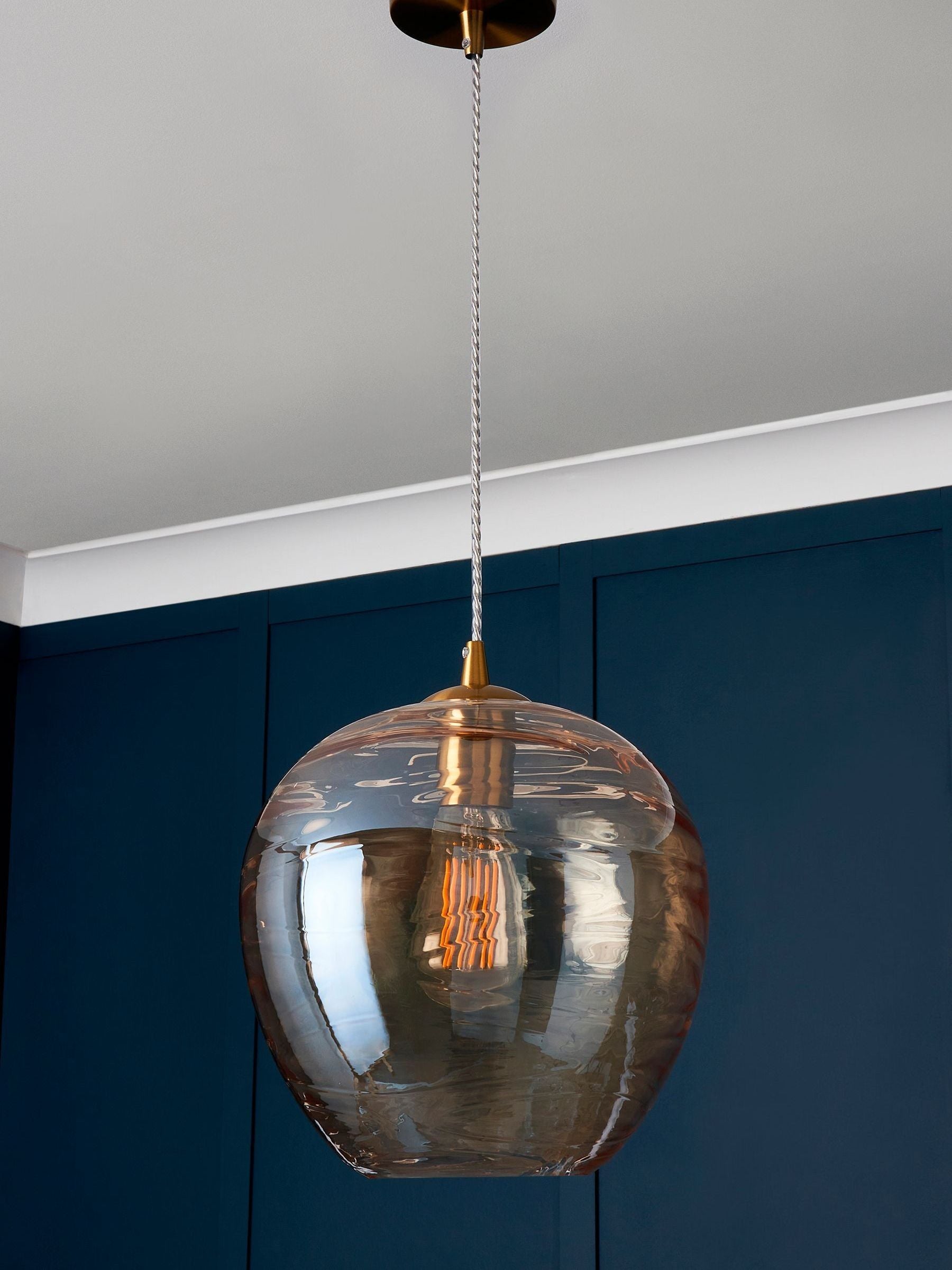BHS Brass Sarno 1-light pendant light (British brand)