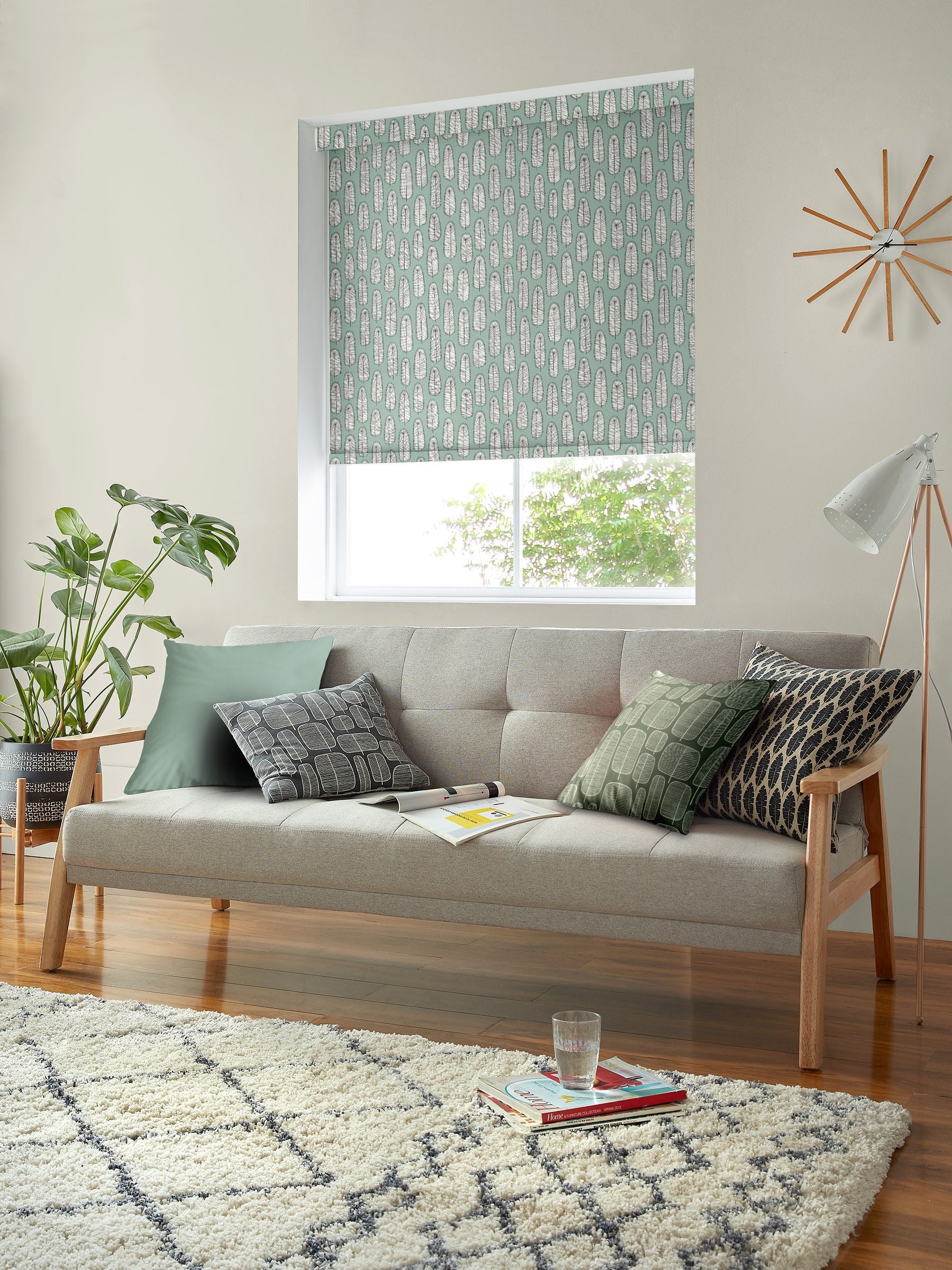 MissPrint Quarry Bloom Blossom roller blinds, UK version