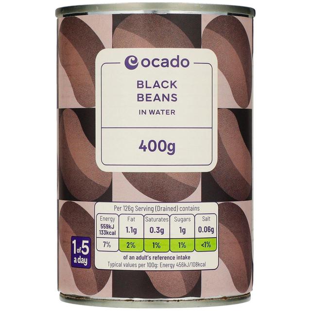 Ocado Black Beans in Water   400g