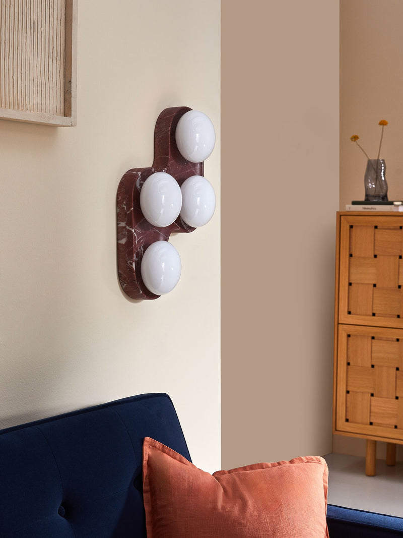 MADE.COM Red Wilf industrial wall light - British product