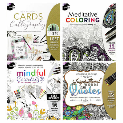 Costco UK Sketch Plus Adult Colouring Book Kit - 4 Options- Buy online at McGrocer