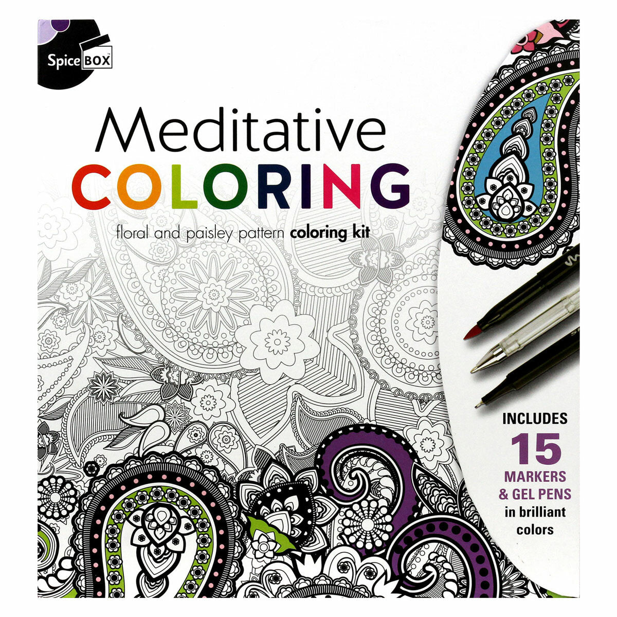 Sketch Plus colouring book kit with markers and pens, UK version