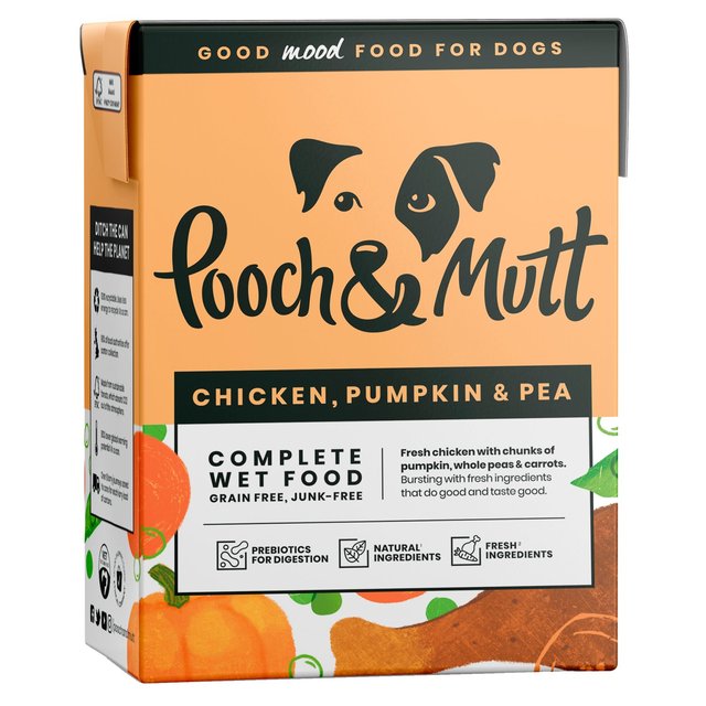 Pooch & Mutt Chicken with Pumpkin & Pea Wet Dog Food   375g