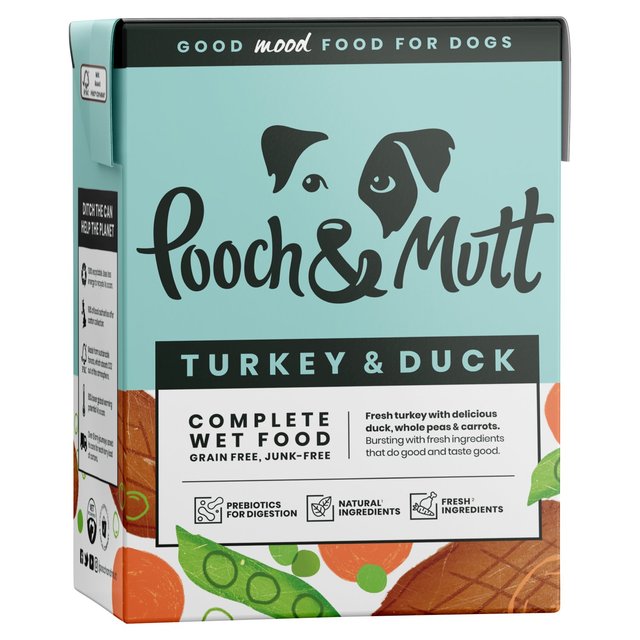 Pooch & Mutt Turkey & Duck Wet Dog Food   375g