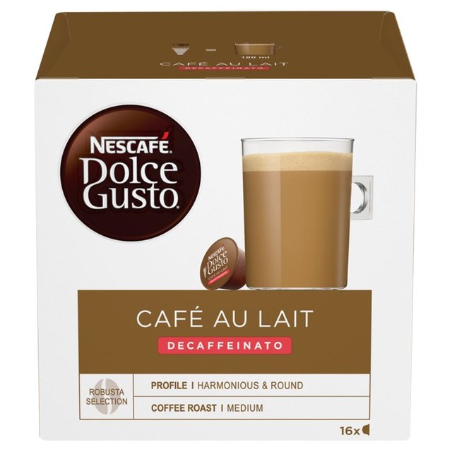 Dolce Gusto Cafe Au Lait Decaf   16 per pack GOODS M&S   