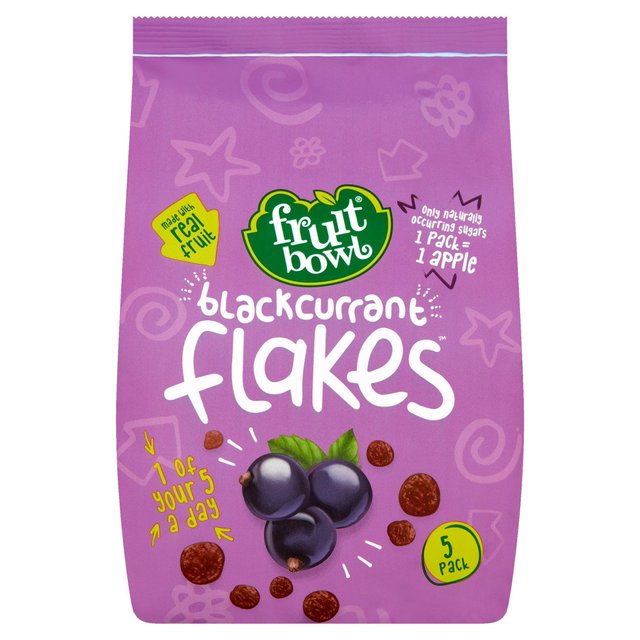 Fruit Bowl Blackcurrant Fruit Flakes   5 x 18g GOODS M&S   