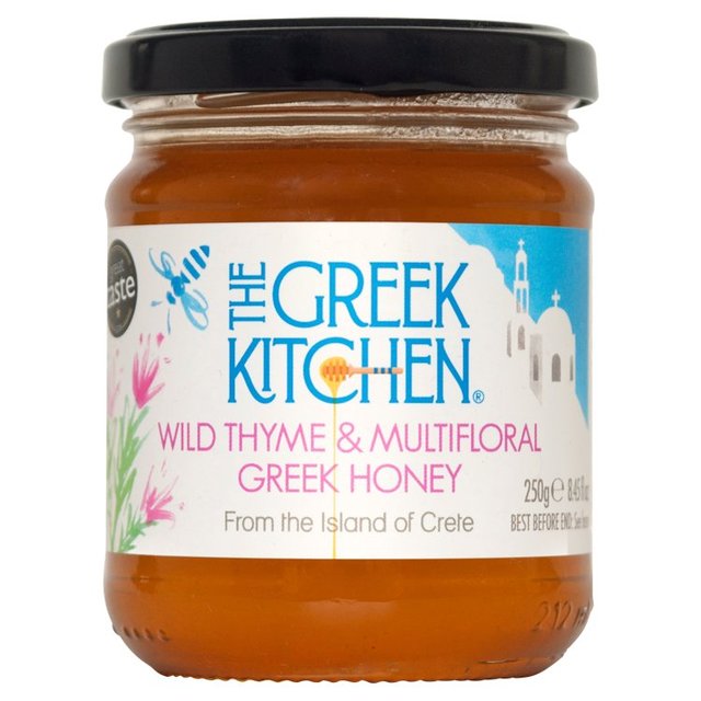 The Greek Kitchen Wild Thyme & Multifloral Greek Honey   250g