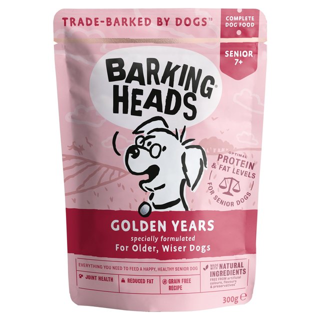 Barking Heads Golden Years Senior Wet Dog Food Pouch   300g GOODS M&S   