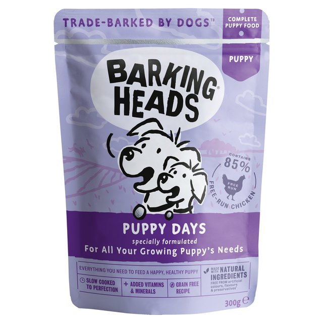 Barking Heads Puppy Days Wet Dog Food Pouch   300g GOODS M&S   