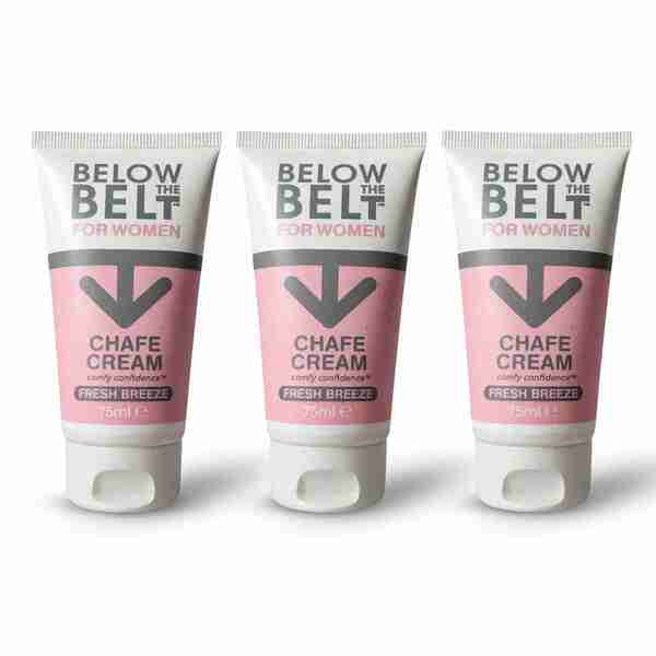 Below The Belt Anti Chaffing Cream Fresh Breeze Scent 75ml Trio - British product