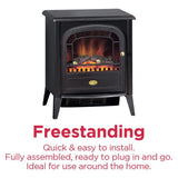 Dimplex Brayford electric stove black 2kW, imported from the UK