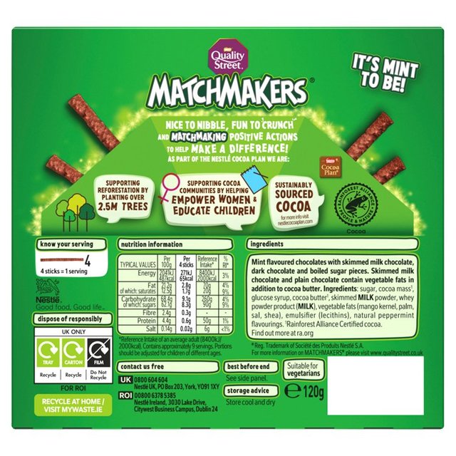 Quality Street Matchmakers Cool Mint   120g GOODS M&S   