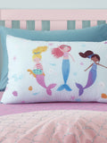 Catherine Lansfield Blue Mermaid Reversible Duvet Cover Set - British product