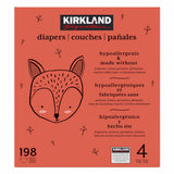 Kirkland Signature nappies size 4 198 pack - British product