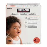 Kirkland Signature nappies size 4 198 pack - British product