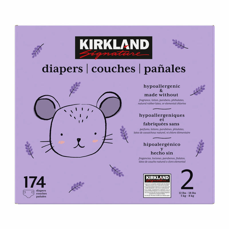 Kirkland Signature nappies Size 2 174 pack (British brand)