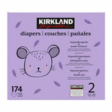 Kirkland Signature nappies Size 2 174 pack (British brand)