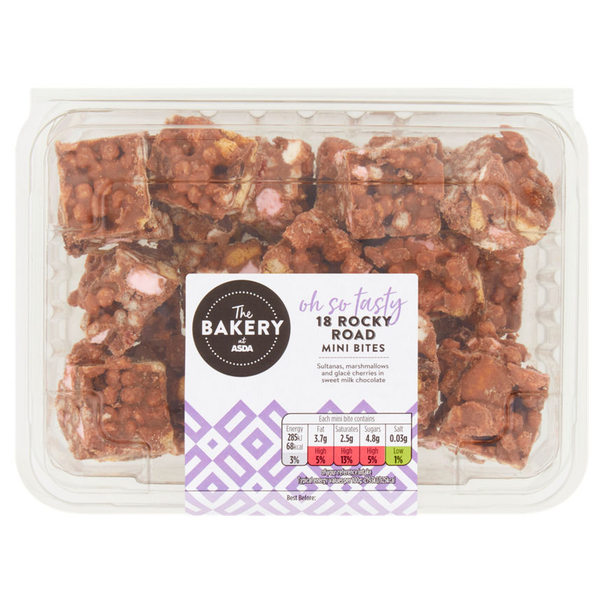 The BAKERY at ASDA 18 Mini Rocky Road Bites