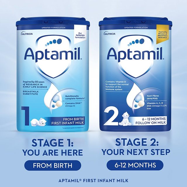 Aptamil 1 First Baby Milk Formula Powder from Birth   800g GOODS M&S   