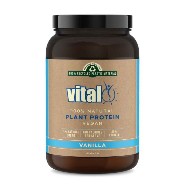 Vital vanilla plant protein powder 1kg, imported from the UK