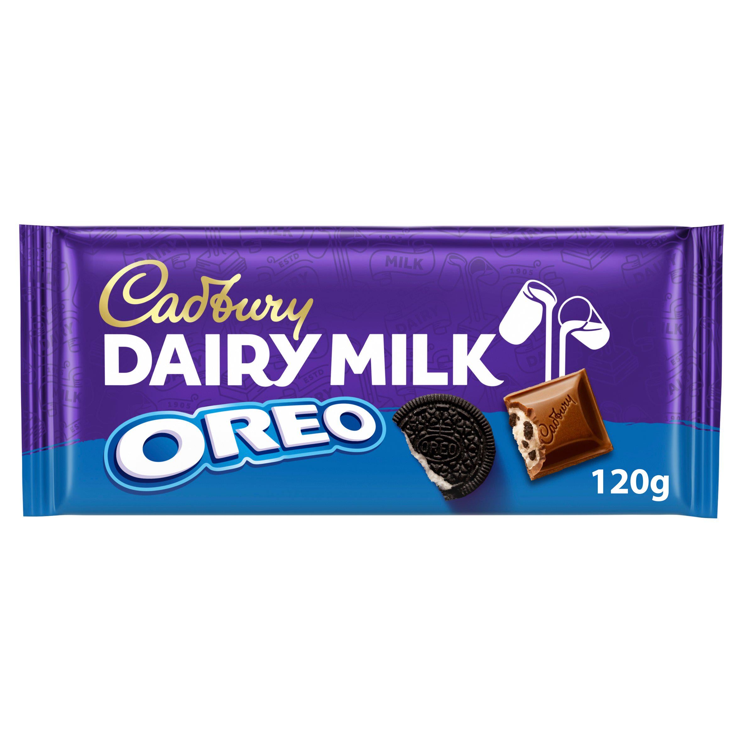 Cadbury Dairy Milk with Oreo Chocolate Bar 120g GOODS Sainsburys   