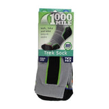 1000 Mile men's walking socks single layer twin pack, UK version