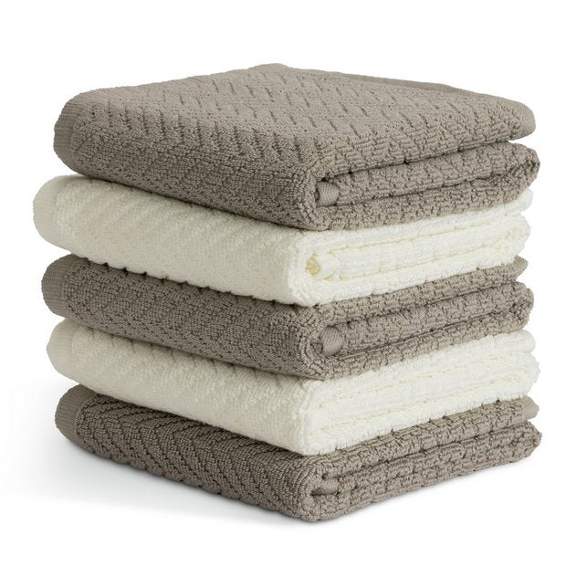 Habitat zig zag tea towels pack of 5 66x46cm (British brand)