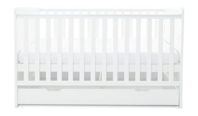 Ickle Bubba Coleby Cotbed And Drawer - White