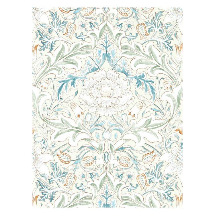 Morris & Co. Severn Acanthus Leaves blue floral wallpaper - British product