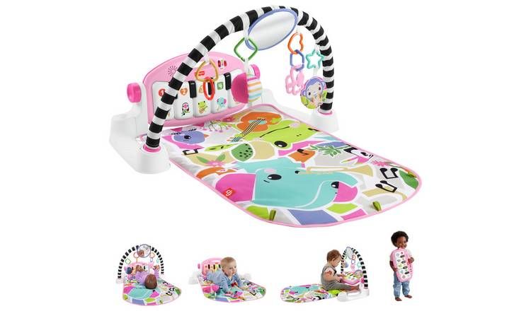 Fisher-Price Glow and Grow Kick & Play Piano Gym - Pink GOODS Argos