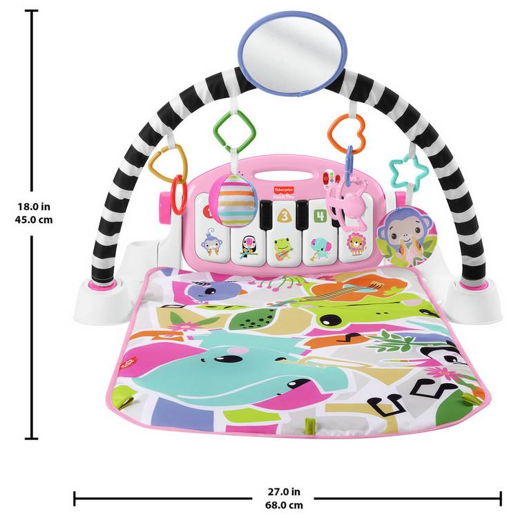 Fisher Price pink kick and play piano gym, UK version