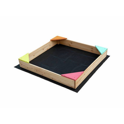 Argos Chad Valley Wooden Sand Pit with Cover Outdoor Sandbox- Buy online at McGrocer