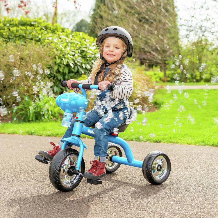 Xootz Bubble Go Trike Blue kids tricycle, imported from the UK