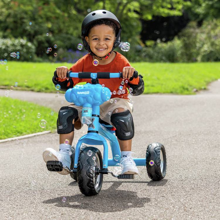 Xootz Bubble Go Trike Blue kids tricycle, imported from the UK