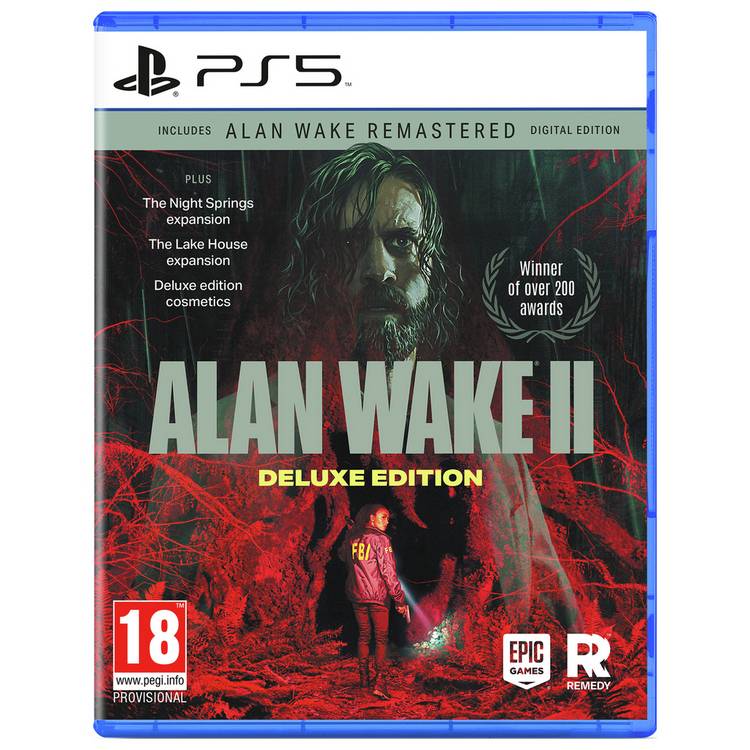 Alan Wake 2 Deluxe Edition PS5 game, imported from the UK