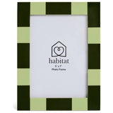 Habitat checkered mango wood picture frame 5x7 inch - British product