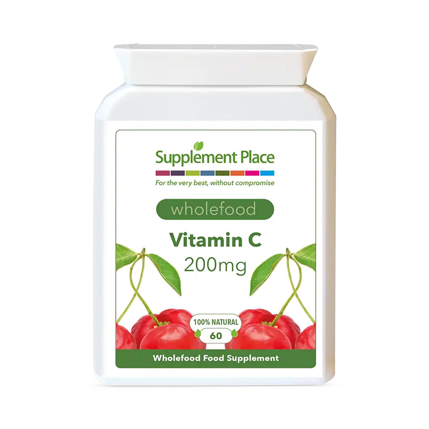 Supplement Place wholefood vitamin C 200mg 60 capsules, UK version