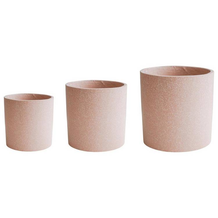 Ivyline Valetta Terrazzo Planter set of 3 blush (British brand)