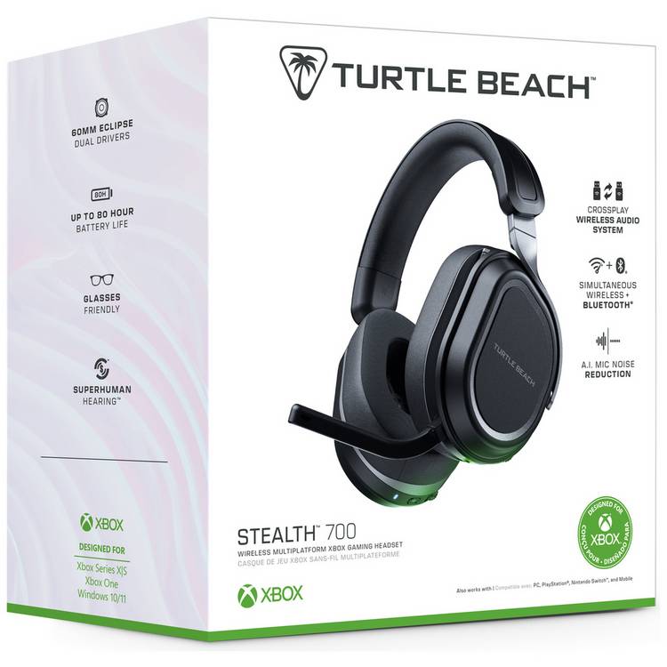 Turtle Beach Stealth 700 wireless gaming headset black, imported from the UK