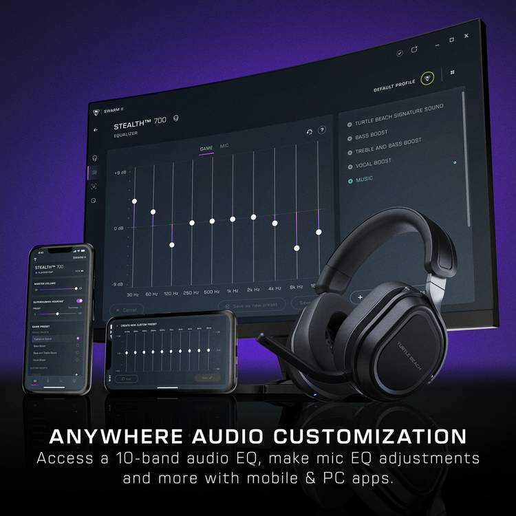 Turtle Beach Stealth 700 wireless gaming headset black, imported from the UK