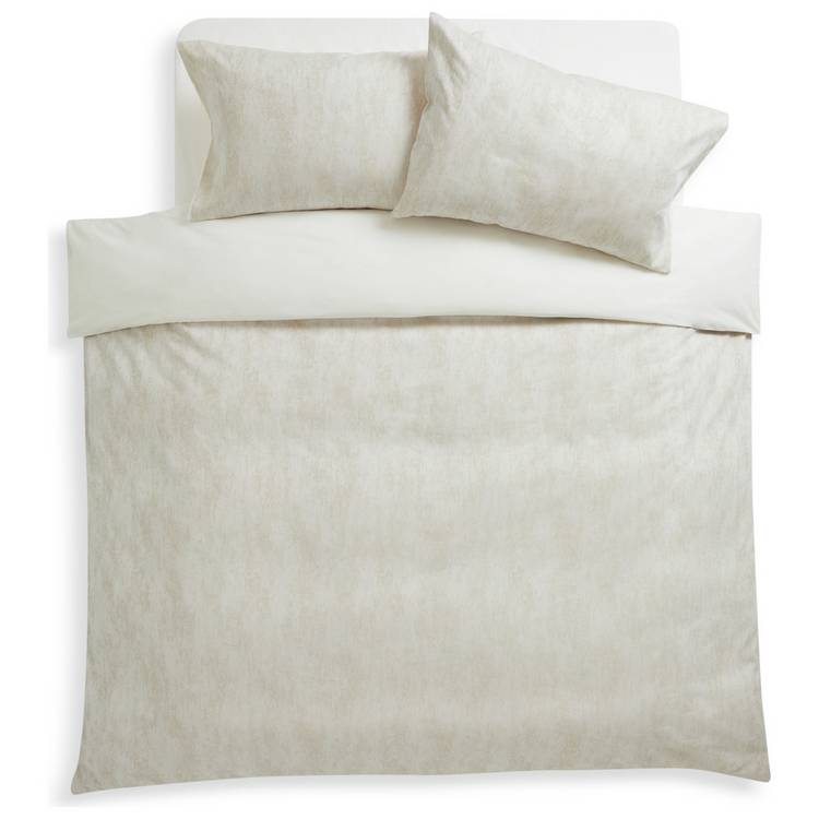 Habitat metallic jacquard cream bedding set single - British product