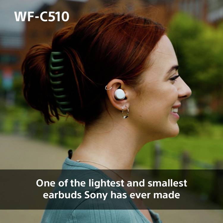 Sony true wireless earbuds white WF-C510, imported from the UK