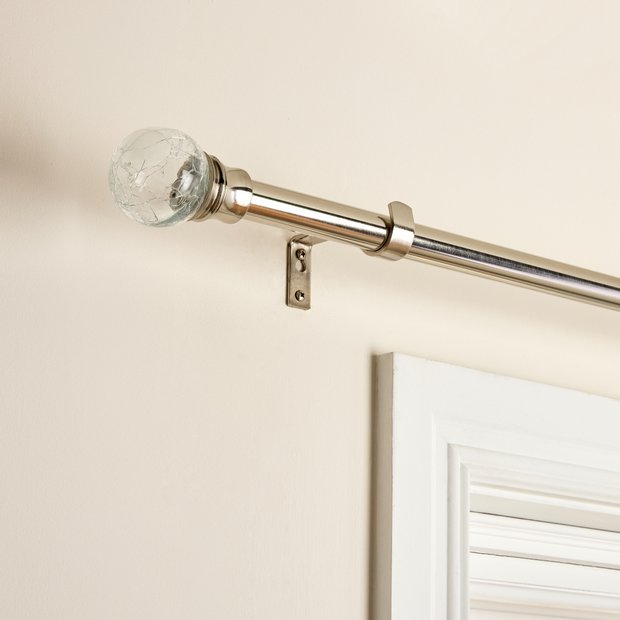 Argos Home steel extendable curtain pole 110-300cm (British brand)