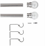 Argos Home steel extendable curtain pole 110-300cm (British brand)