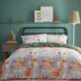 furn Forage Floral teal duvet cover set double, UK version
