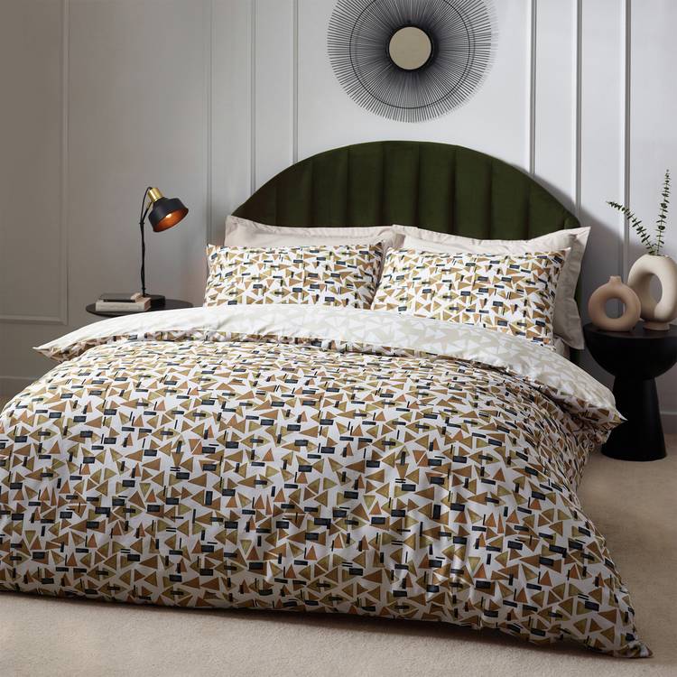 Hoem toffee printed bedding set single - British product