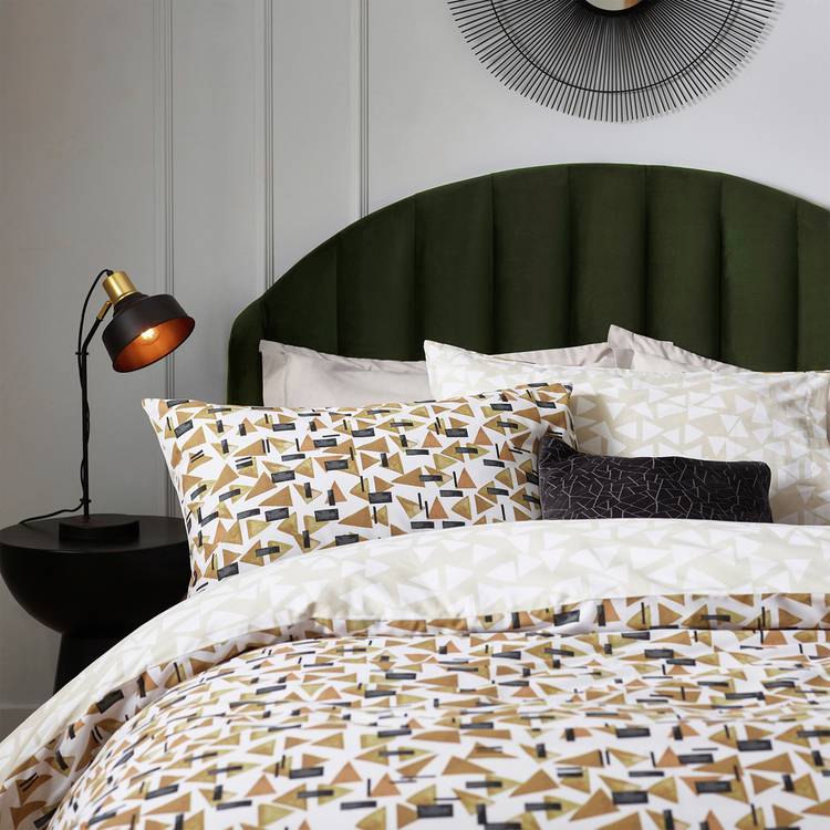 Hoem toffee printed bedding set single - British product