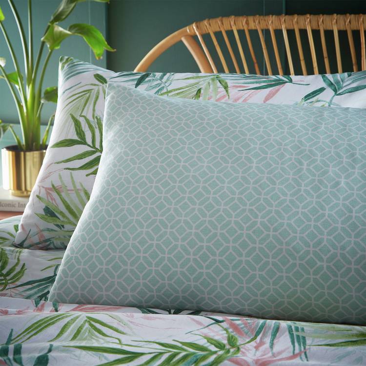 furn Bali Palm reversible bedding set for double bed - British product